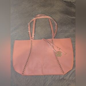 NWT Badgley Mischka  Pink/Peach Tote Bag